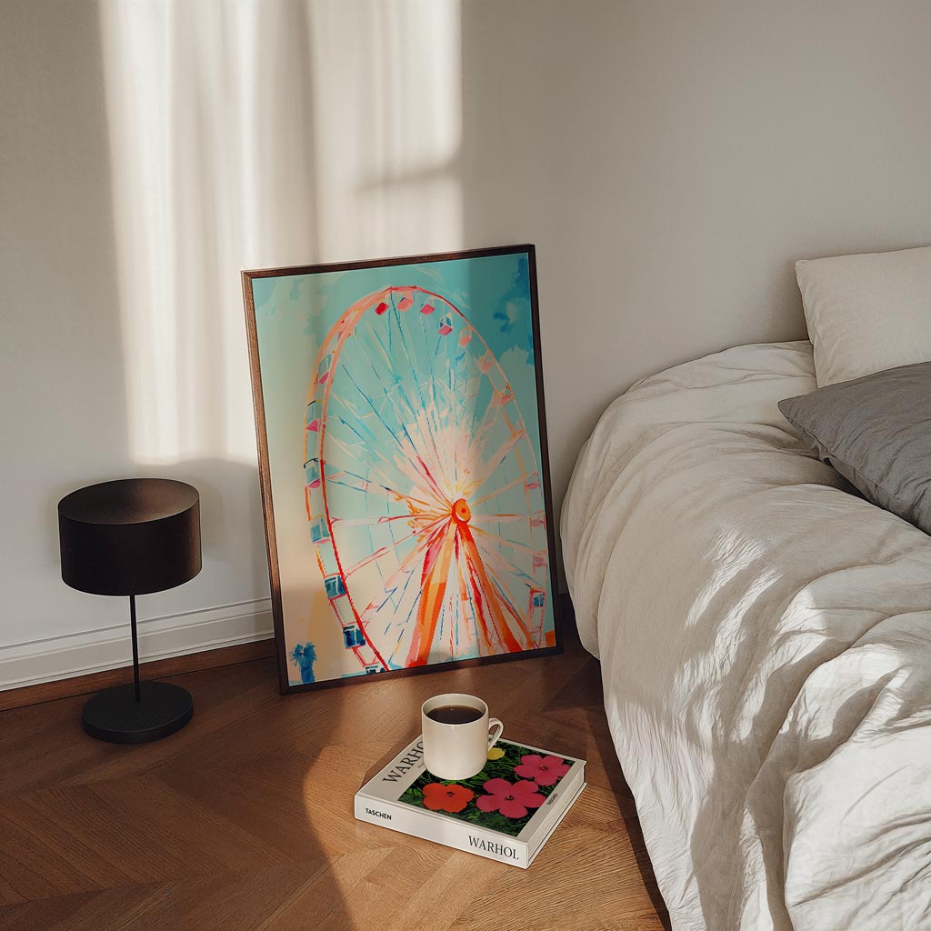 Dromerige Kermisrad Poster-WallArtistic