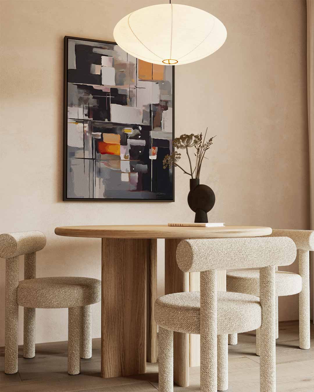 Abstracte Geometrie in Kleuren Kunstwerk-canvas-dibond-plexiglas-wanddecoratie-WallArtistic