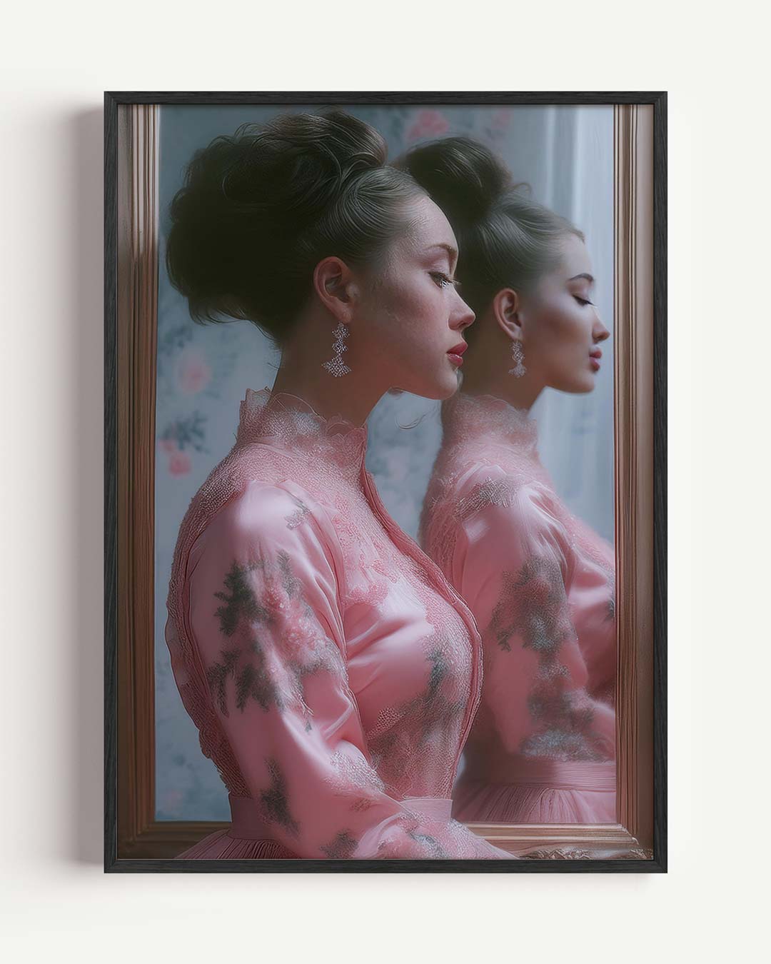 Vintage Elegantie Spiegelposter-WallArtistic