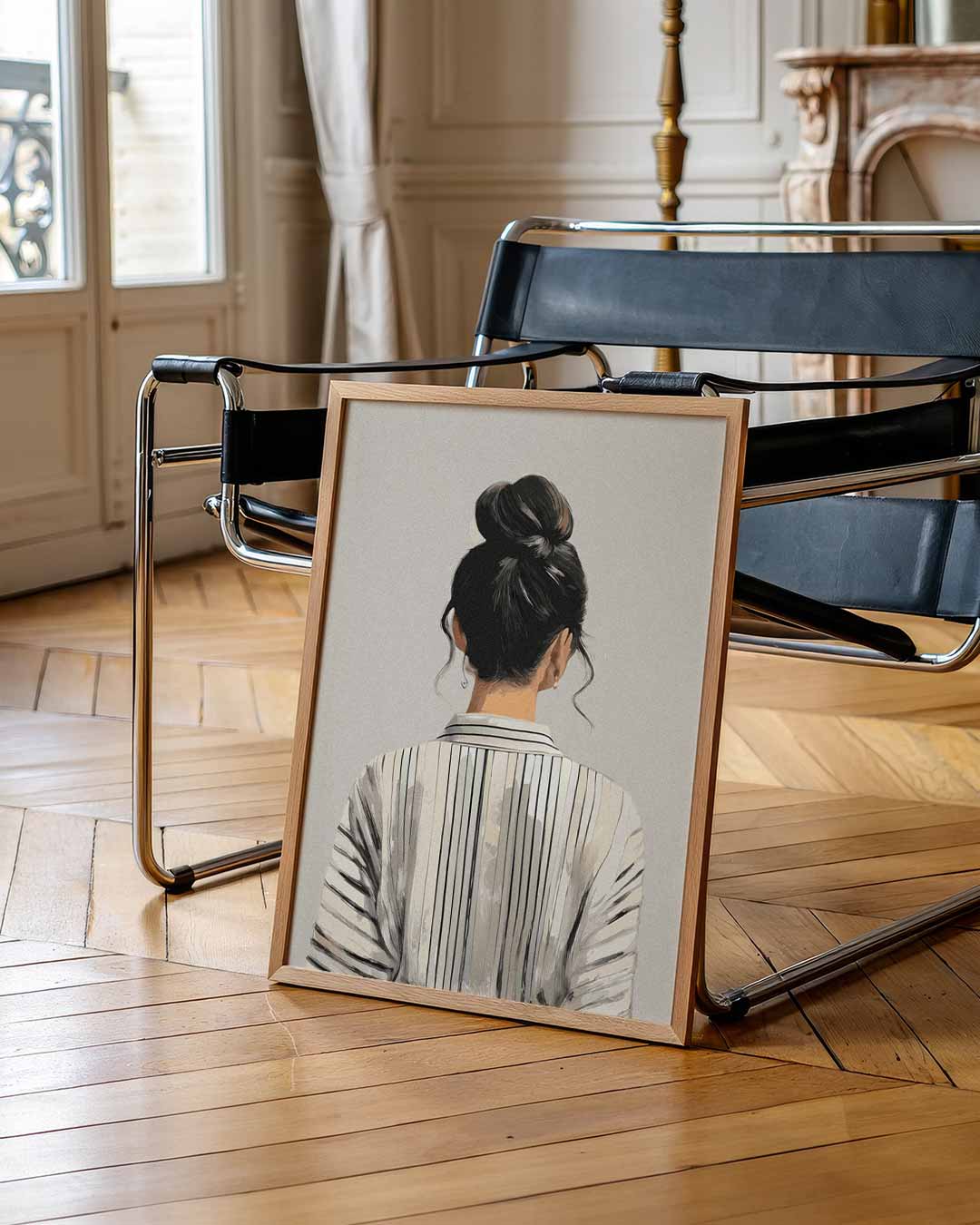 Elegante Gestreepte Stijl Poster