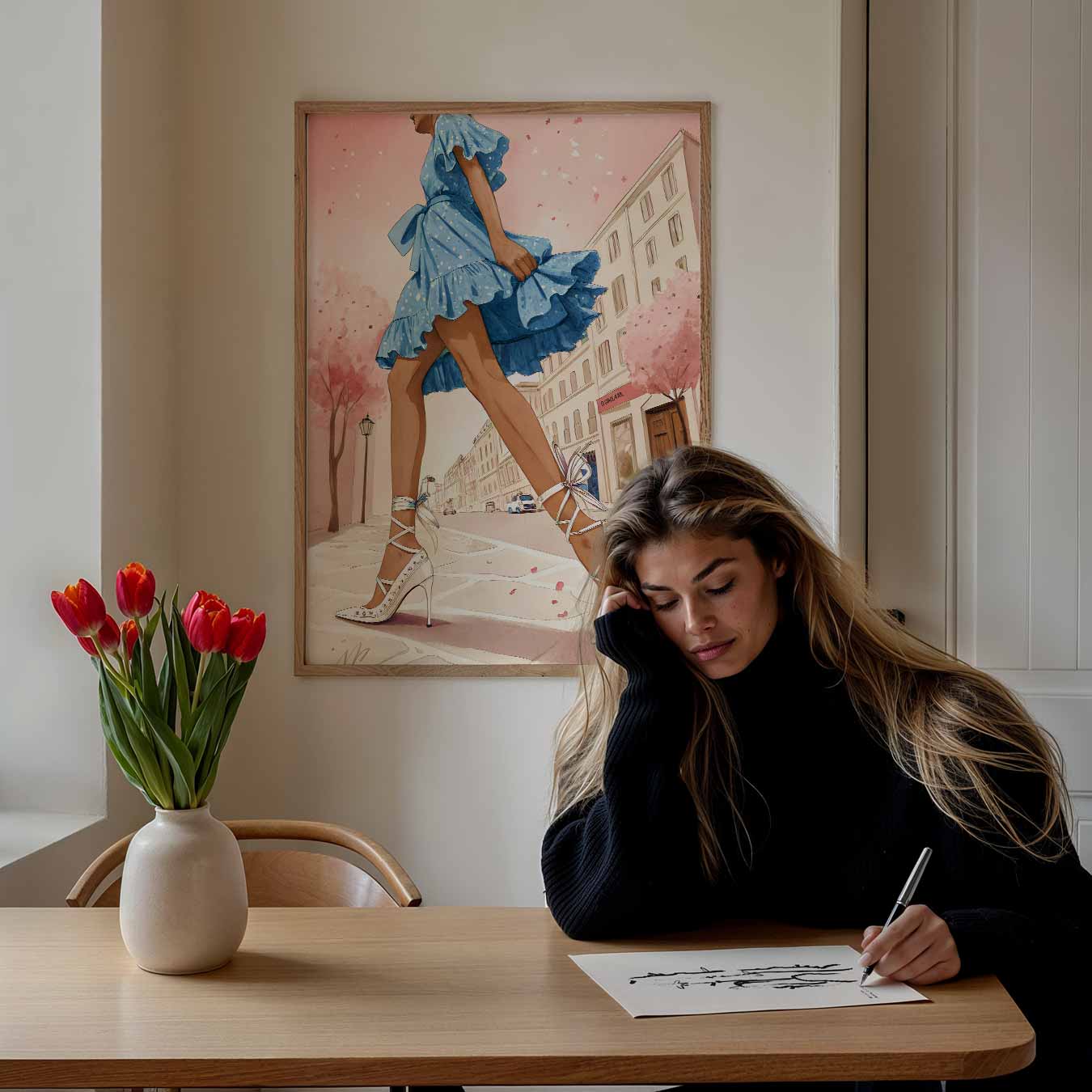Vrolijke Lentedag Poster-WallArtistic