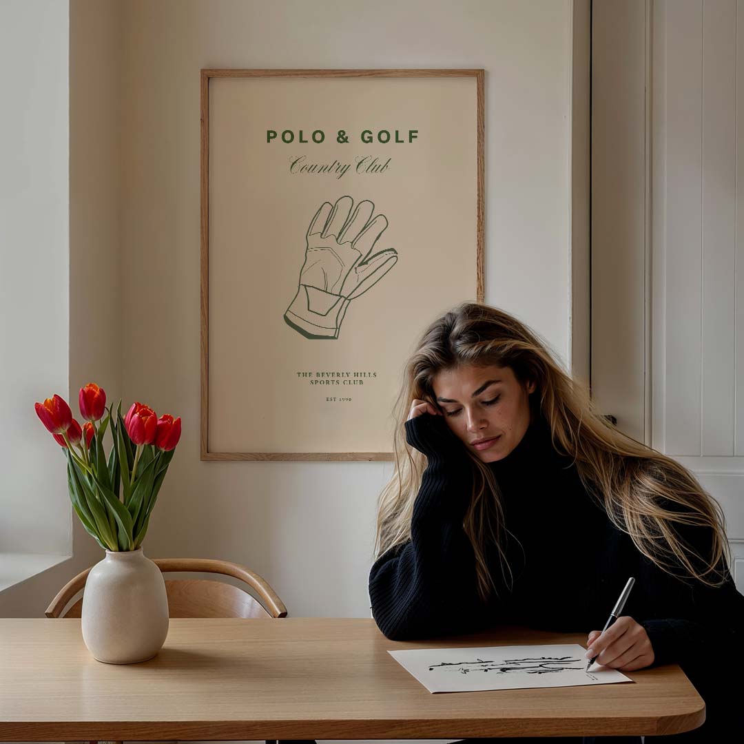 Stijlvolle Country Club Poster-WallArtistic