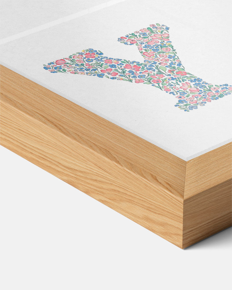 Bloemenletter Y Poster