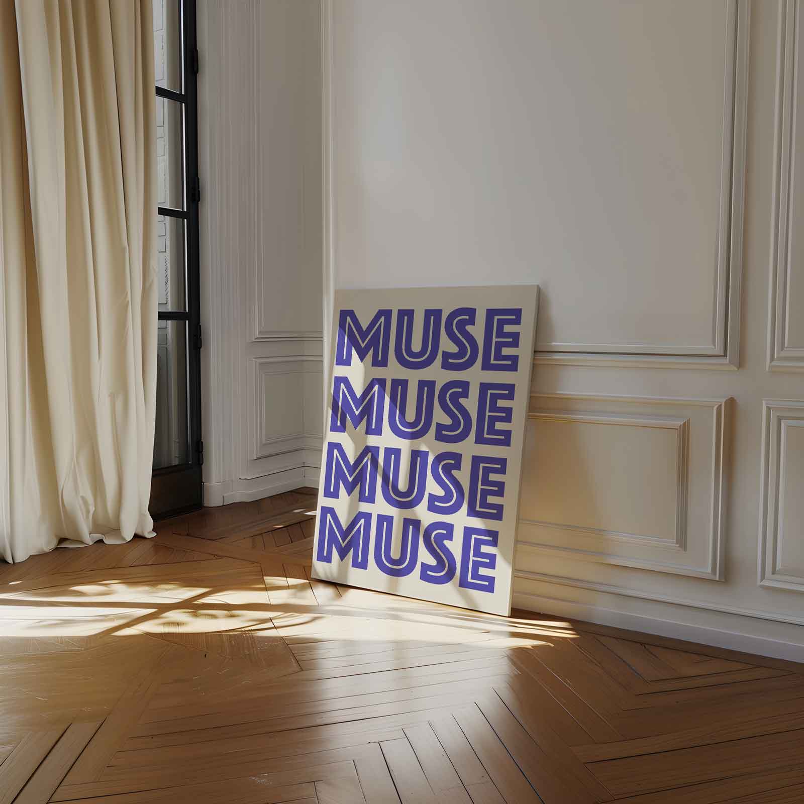 Veelzijdige Muse Herhaling Kunstwerk-canvas-dibond-plexiglas-wanddecoratie-WallArtistic