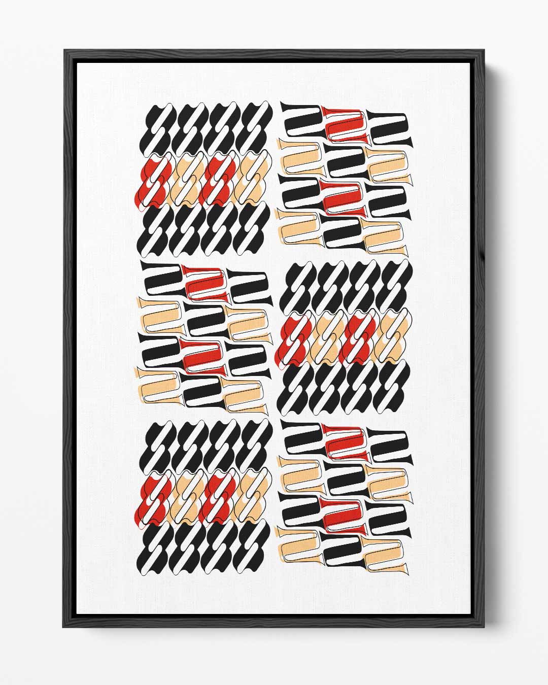 Kleurrijke Flessen Abstract Kunstwerk-canvas-dibond-plexiglas-wanddecoratie-WallArtistic