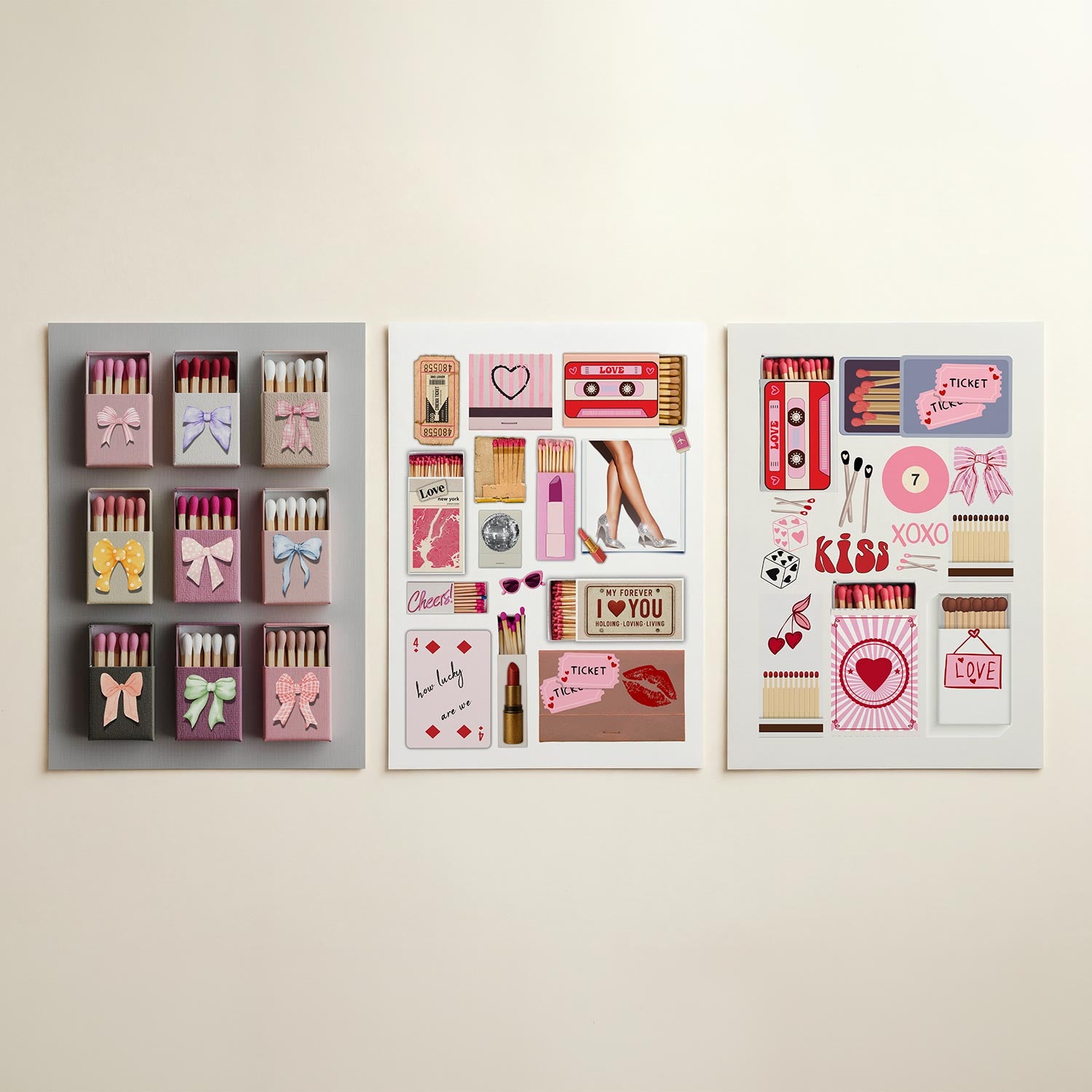 Strikjes en lucifers Posterset