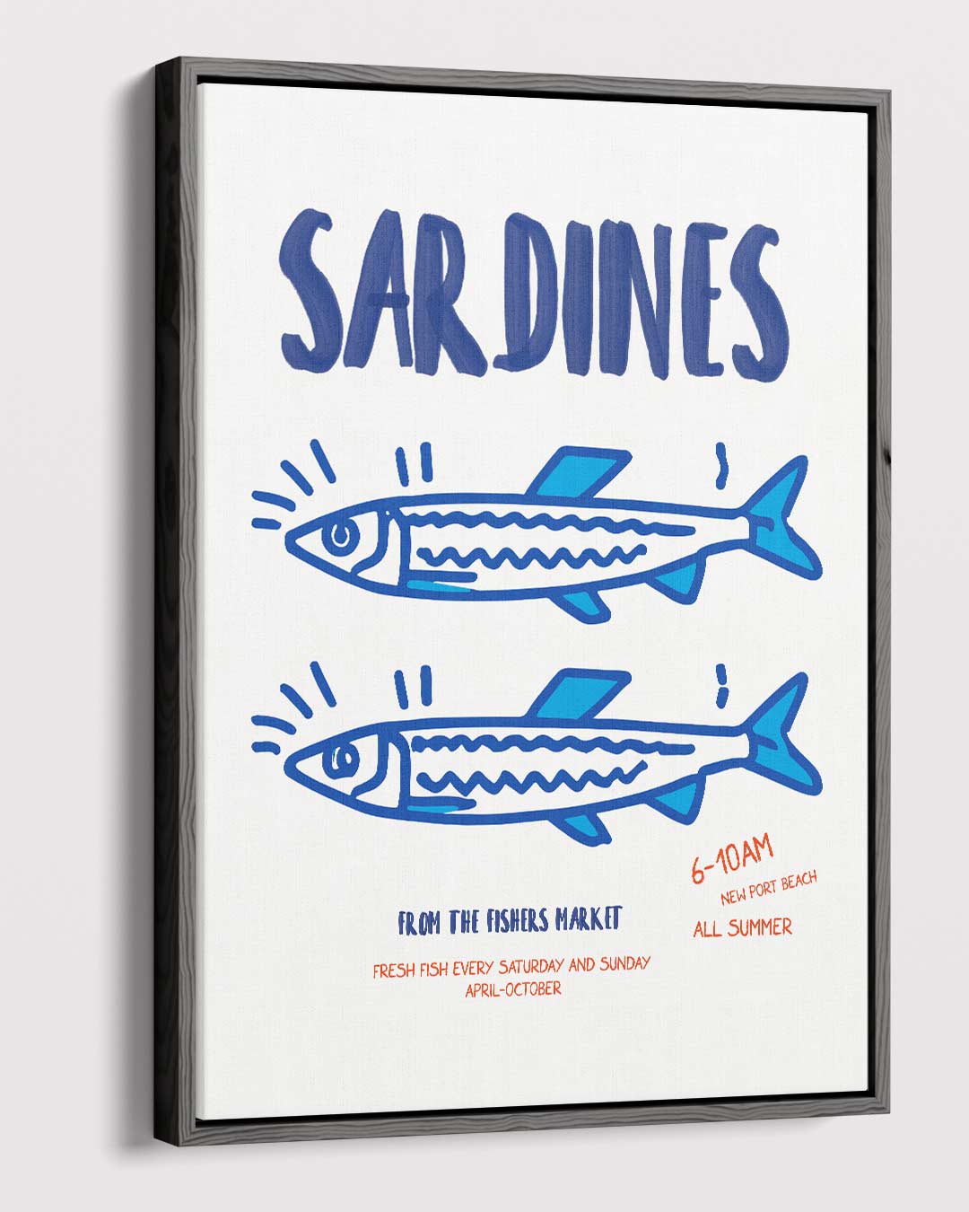 Sardines Illustratie Poster