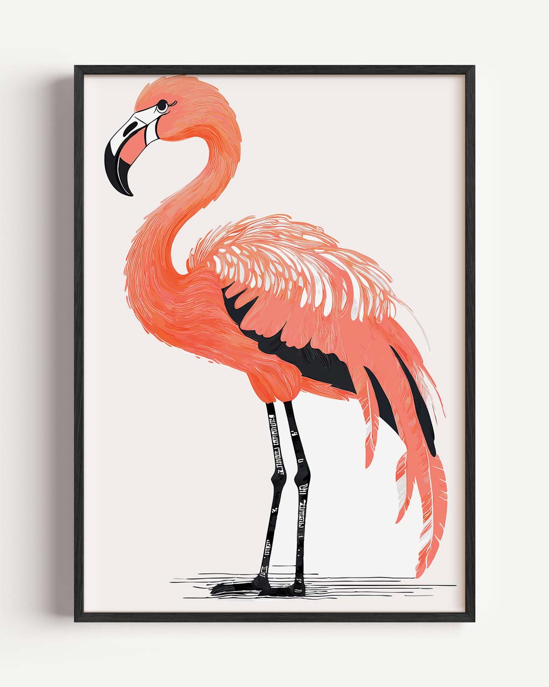Stijlvolle Flamingo Poster-WallArtistic