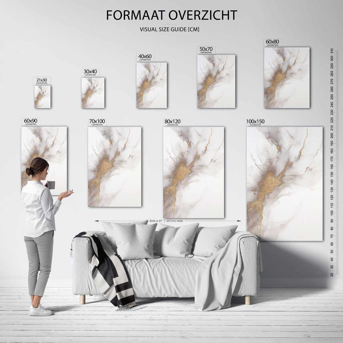 Abstracte lijnen Poster