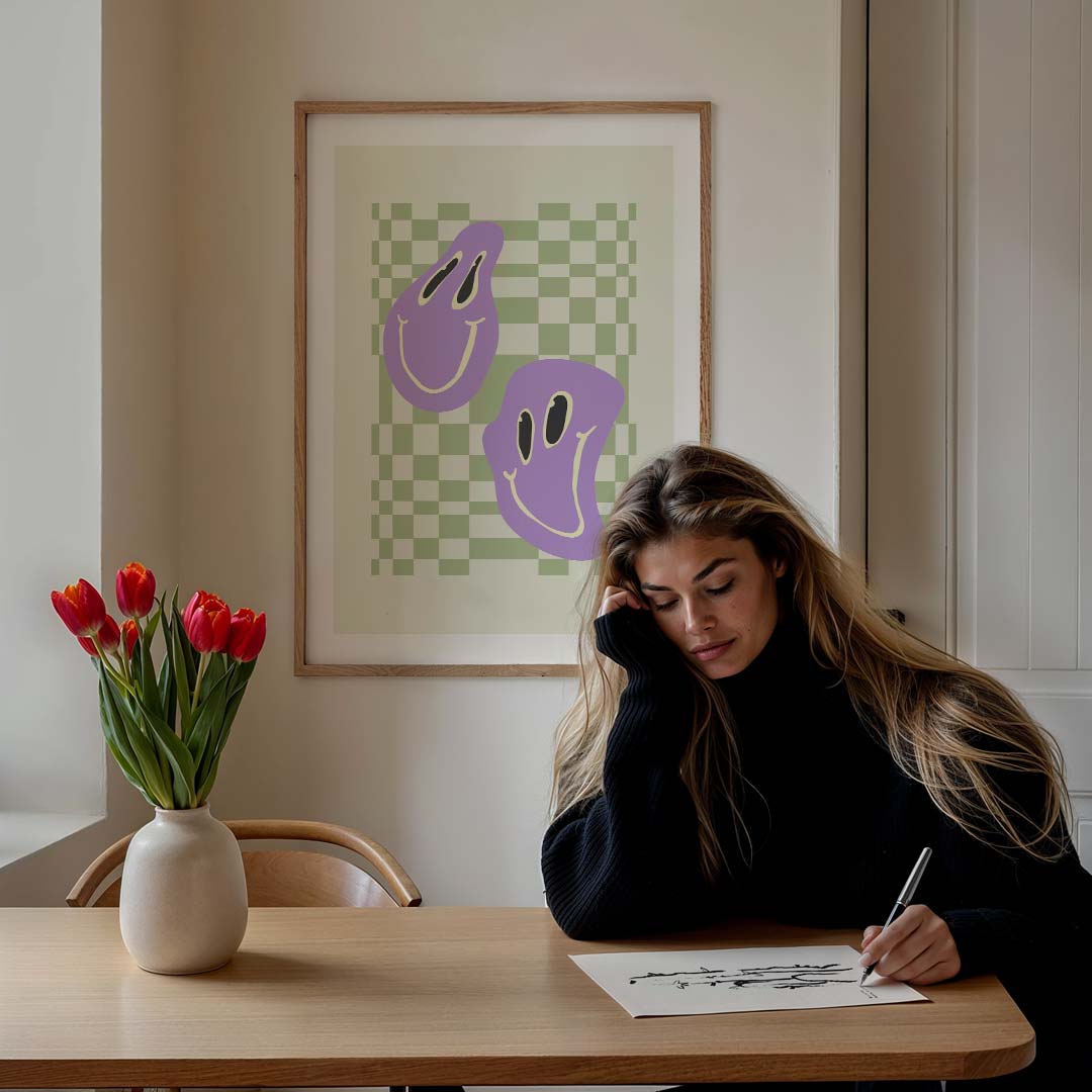 Vrolijke Geestjes Design Poster-WallArtistic
