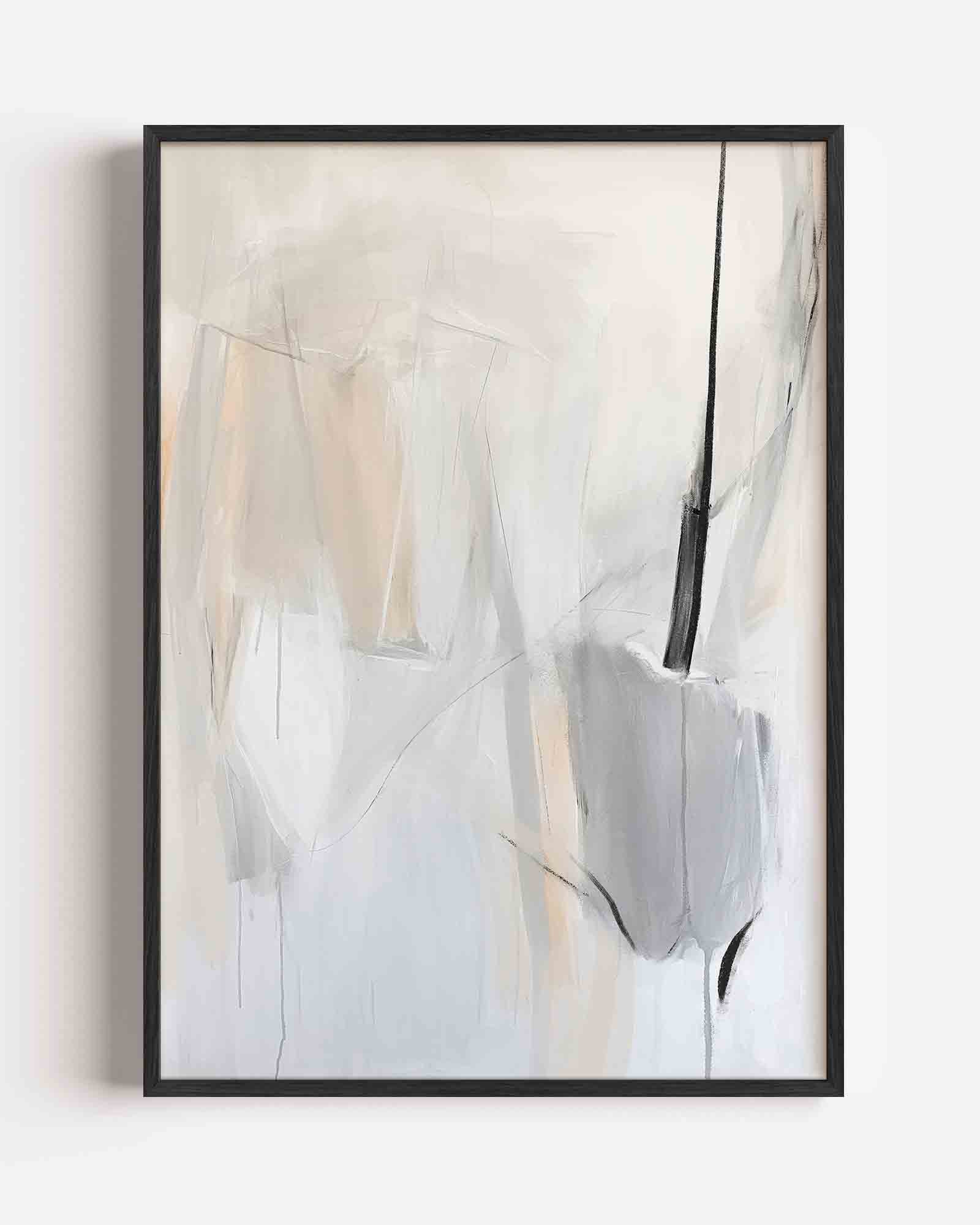Abstracte lijnen en vlakken Poster