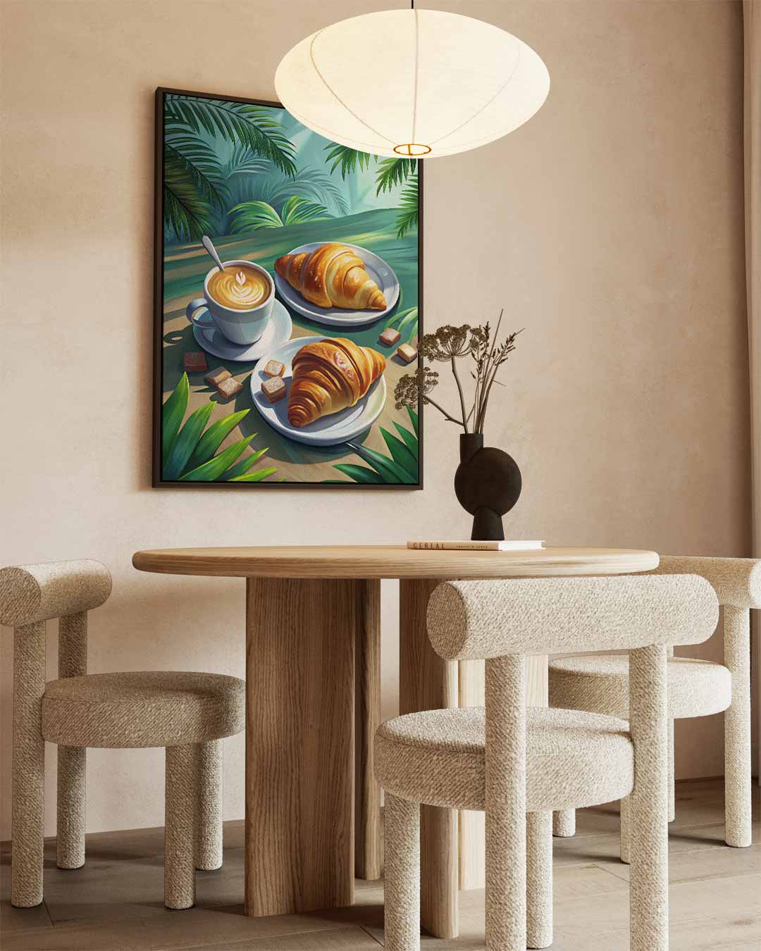 Tropische Ontbijtsfeer Kunstwerk-canvas-dibond-plexiglas-wanddecoratie-WallArtistic