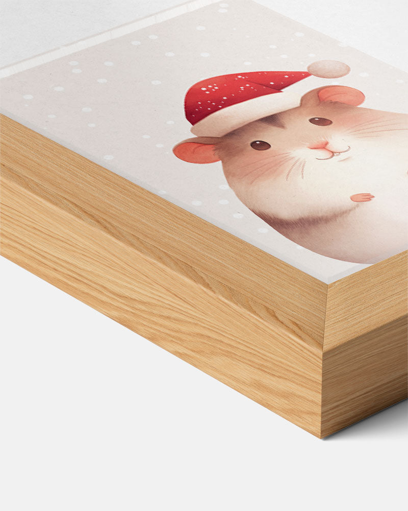 Schattige Kerst Hamster Poster