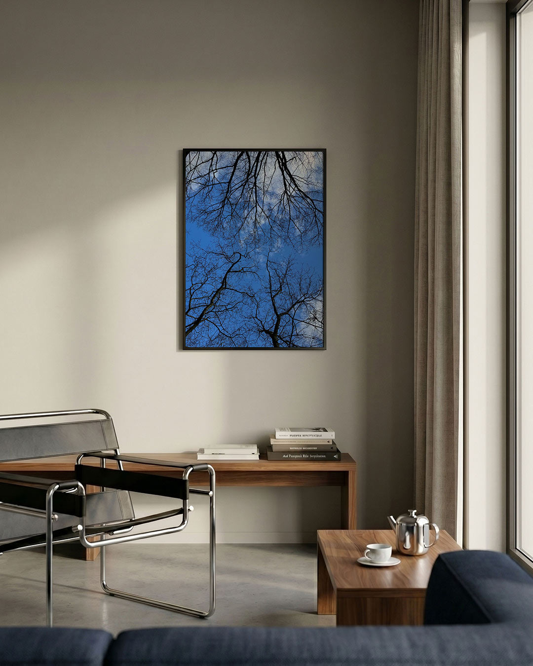 Boomtakken tegen lucht Poster