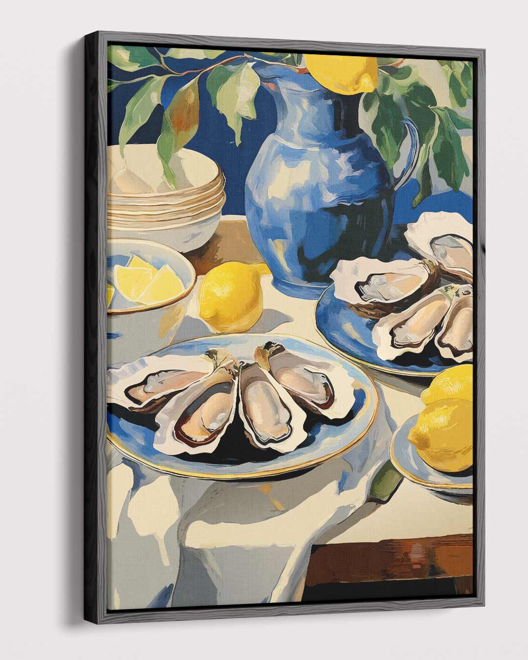 Elegant Oester Stilleven Kunstwerk-canvas-dibond-plexiglas-wanddecoratie-WallArtistic