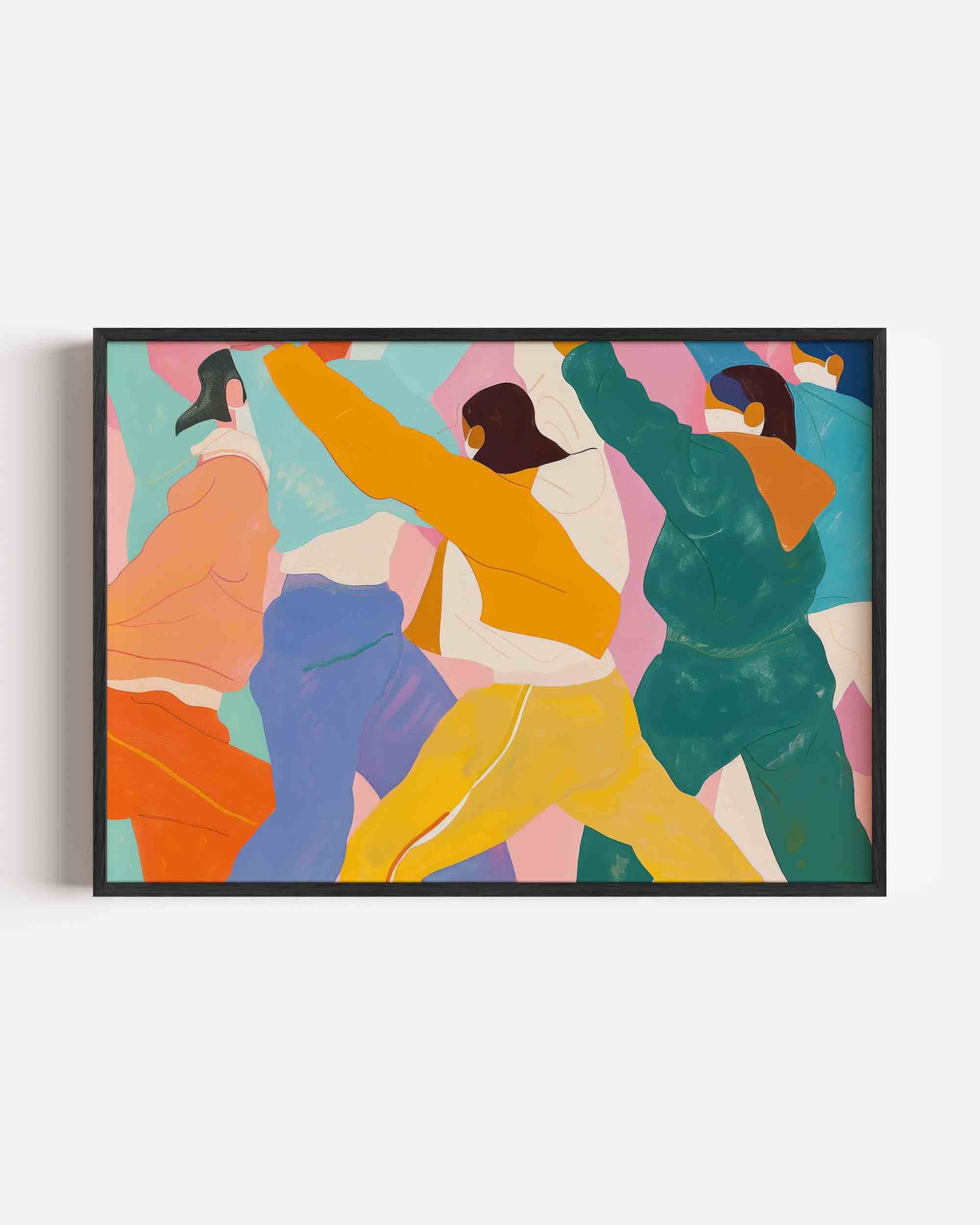 Dansende figuren Poster