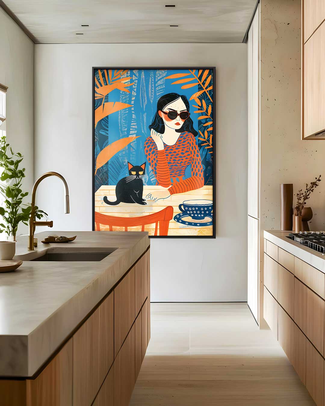 Zonnige Lentedag Kunstwerk-canvas-dibond-plexiglas-wanddecoratie-WallArtistic