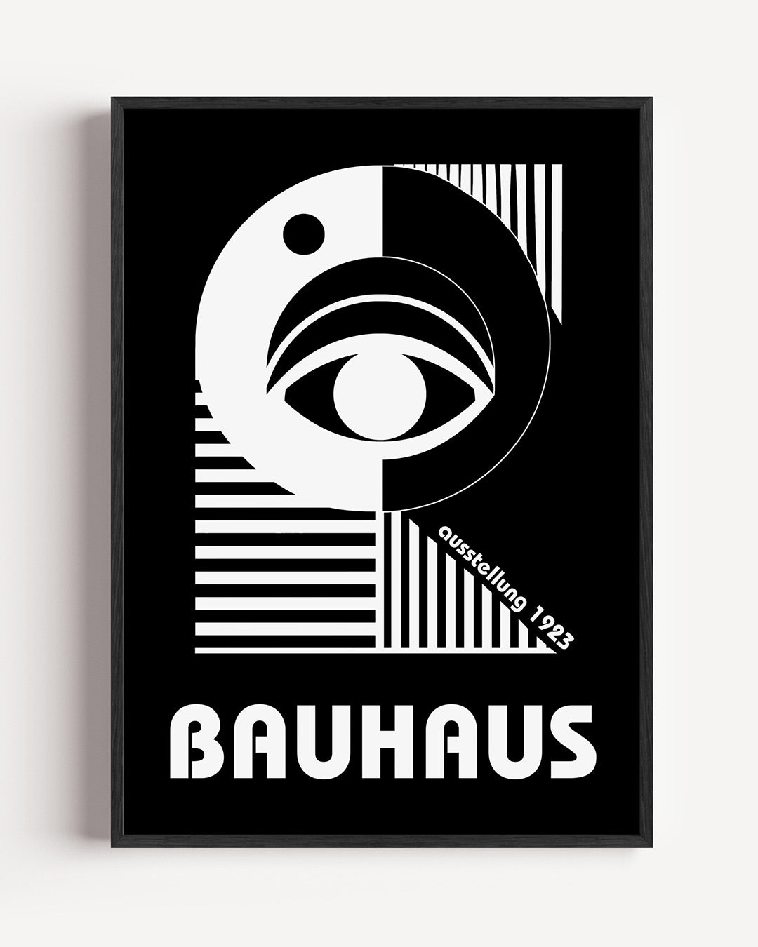 Zwart wit oogcompositie Poster