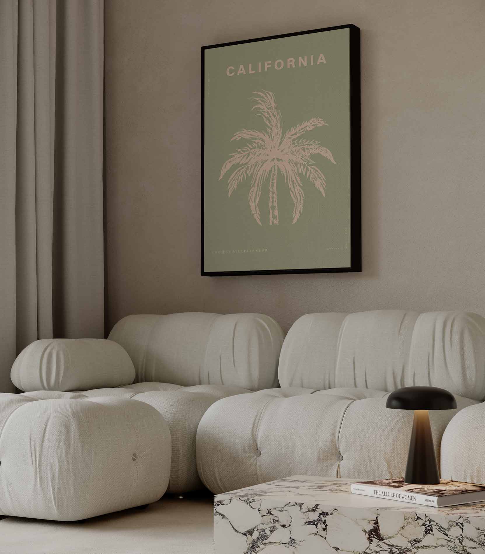 California Droom Palm Kunstwerk-canvas-dibond-plexiglas-wanddecoratie-WallArtistic