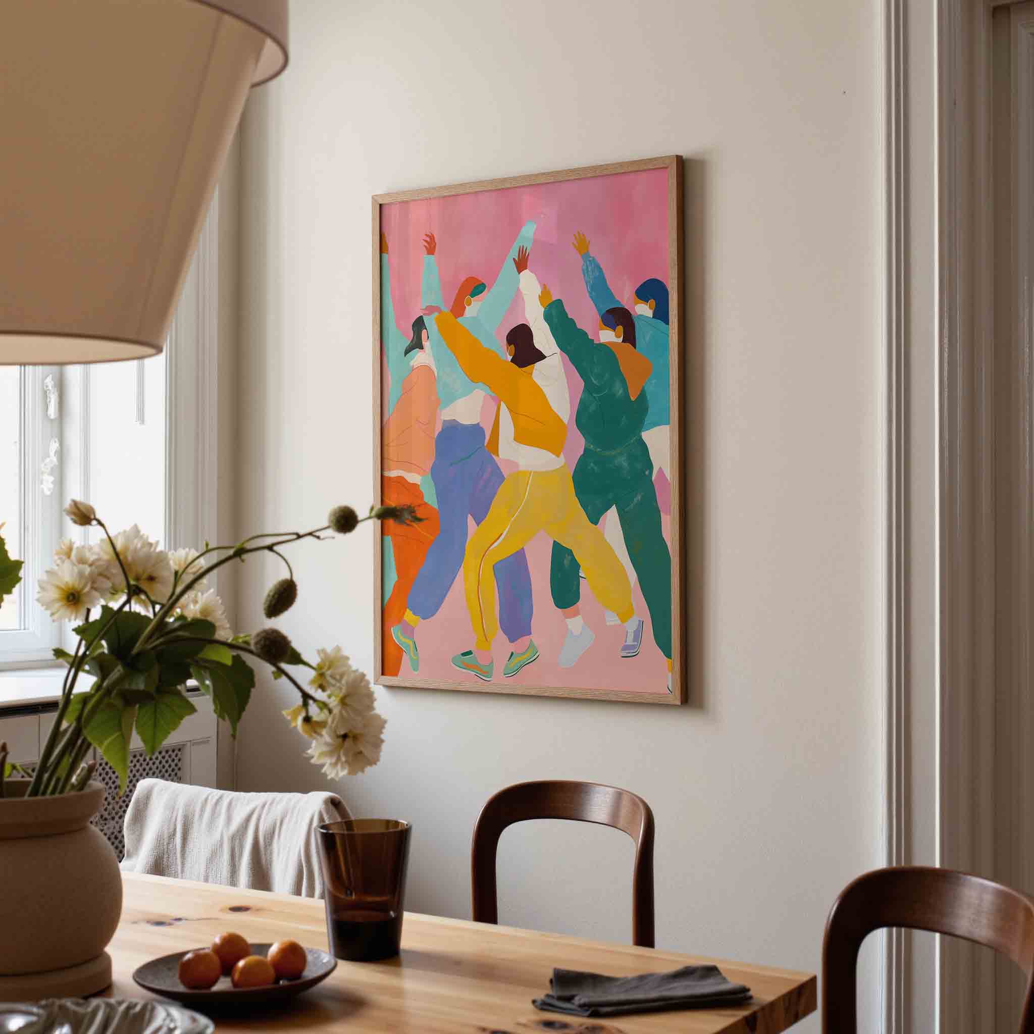 Dansende figuren Poster