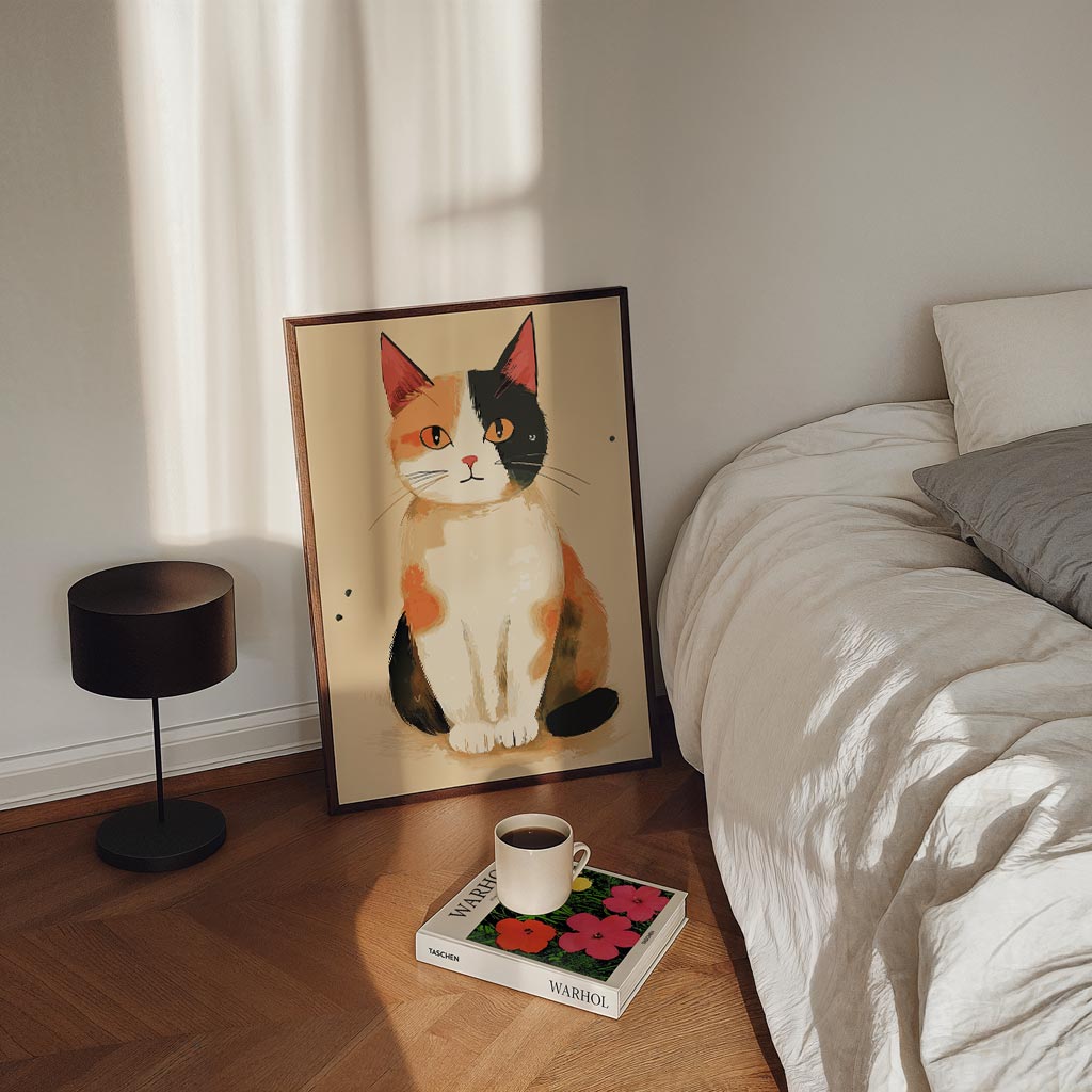 Schattige Calico Kat Poster