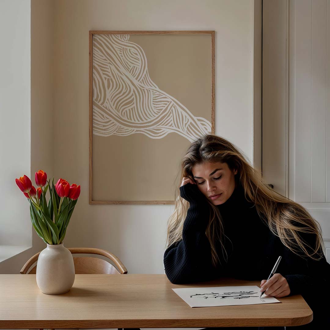 Organische Patronen Kunstposter-WallArtistic