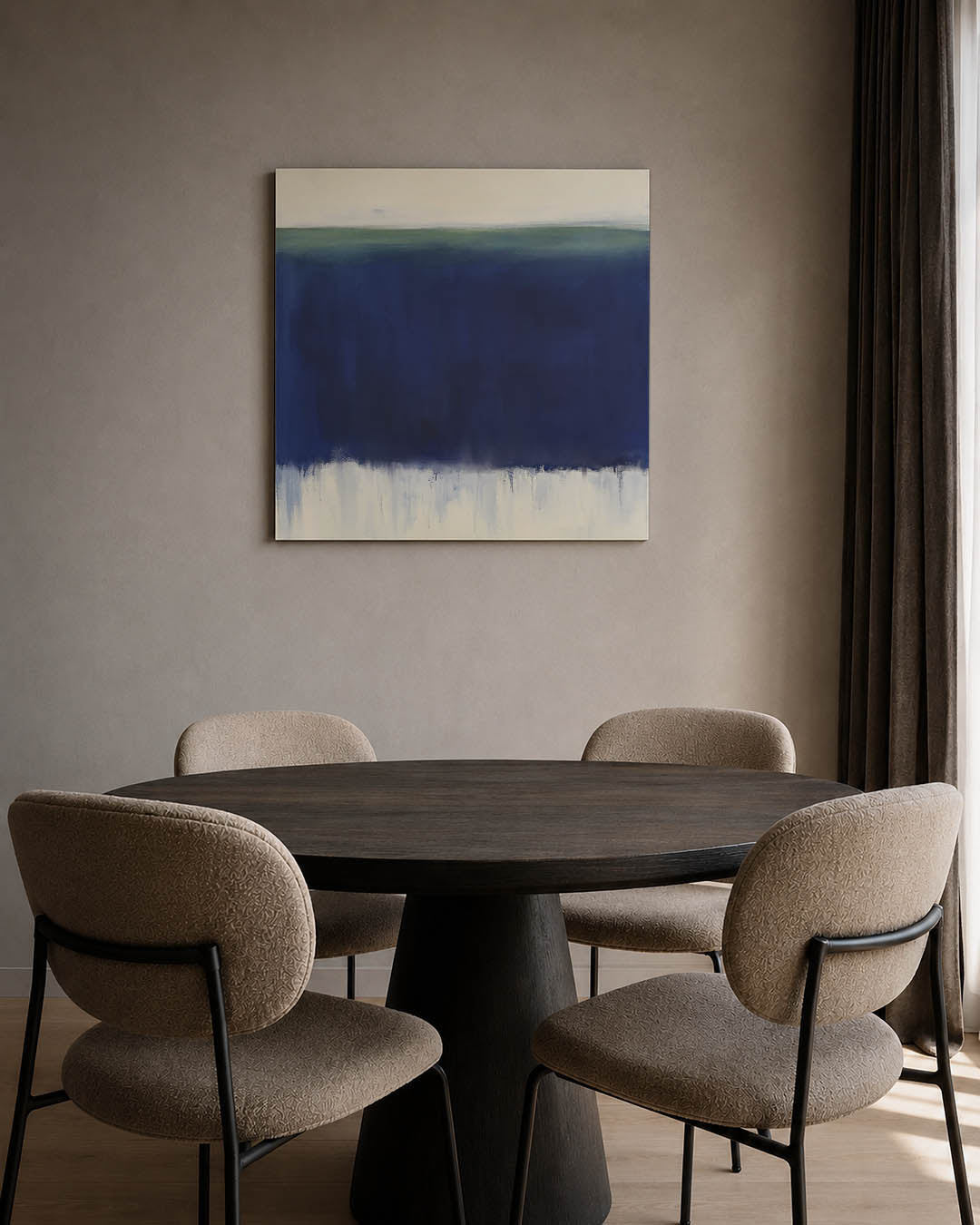 Horizontale kleurenlaag Kunstwerk