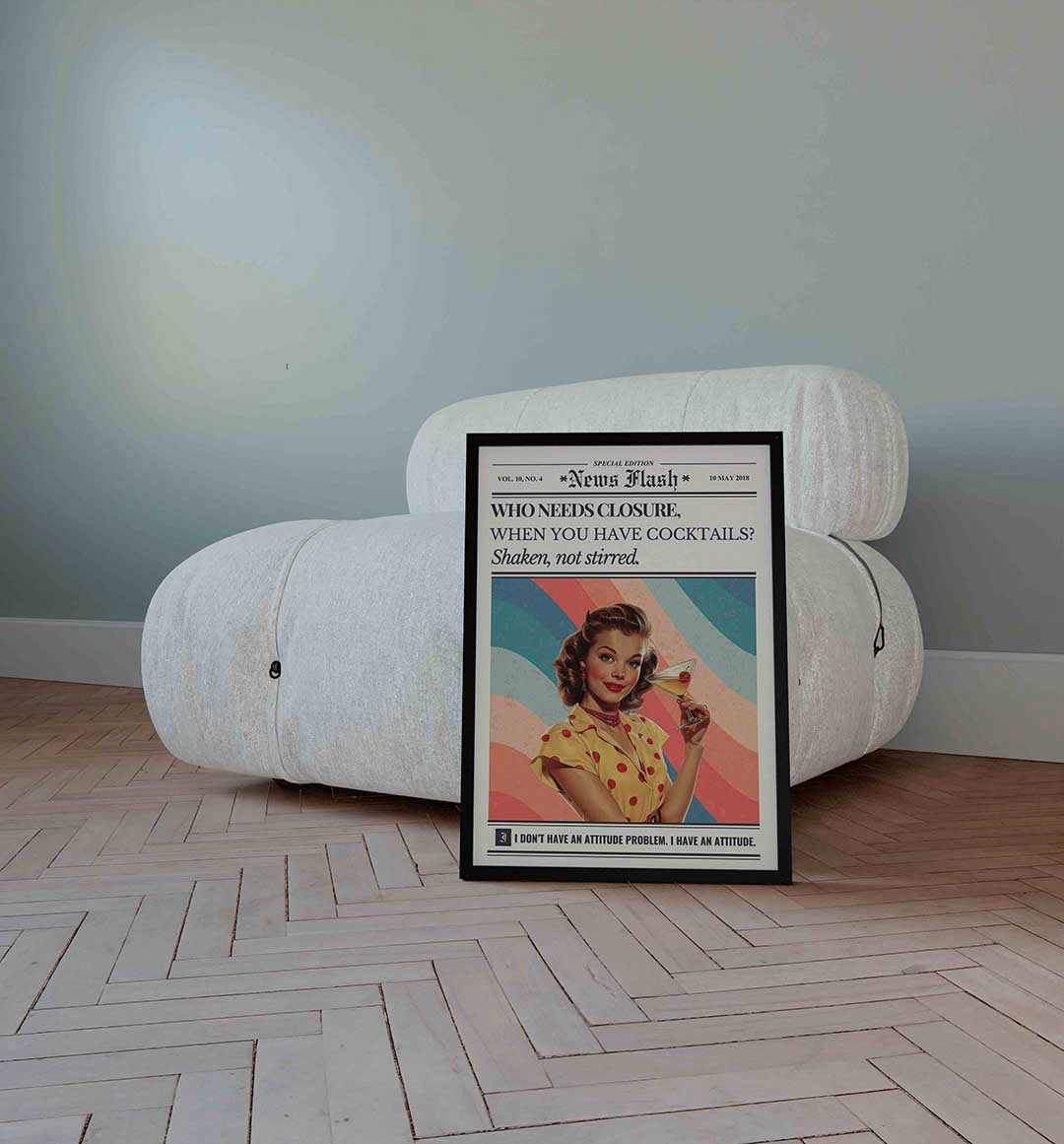 Cocktail dame Poster