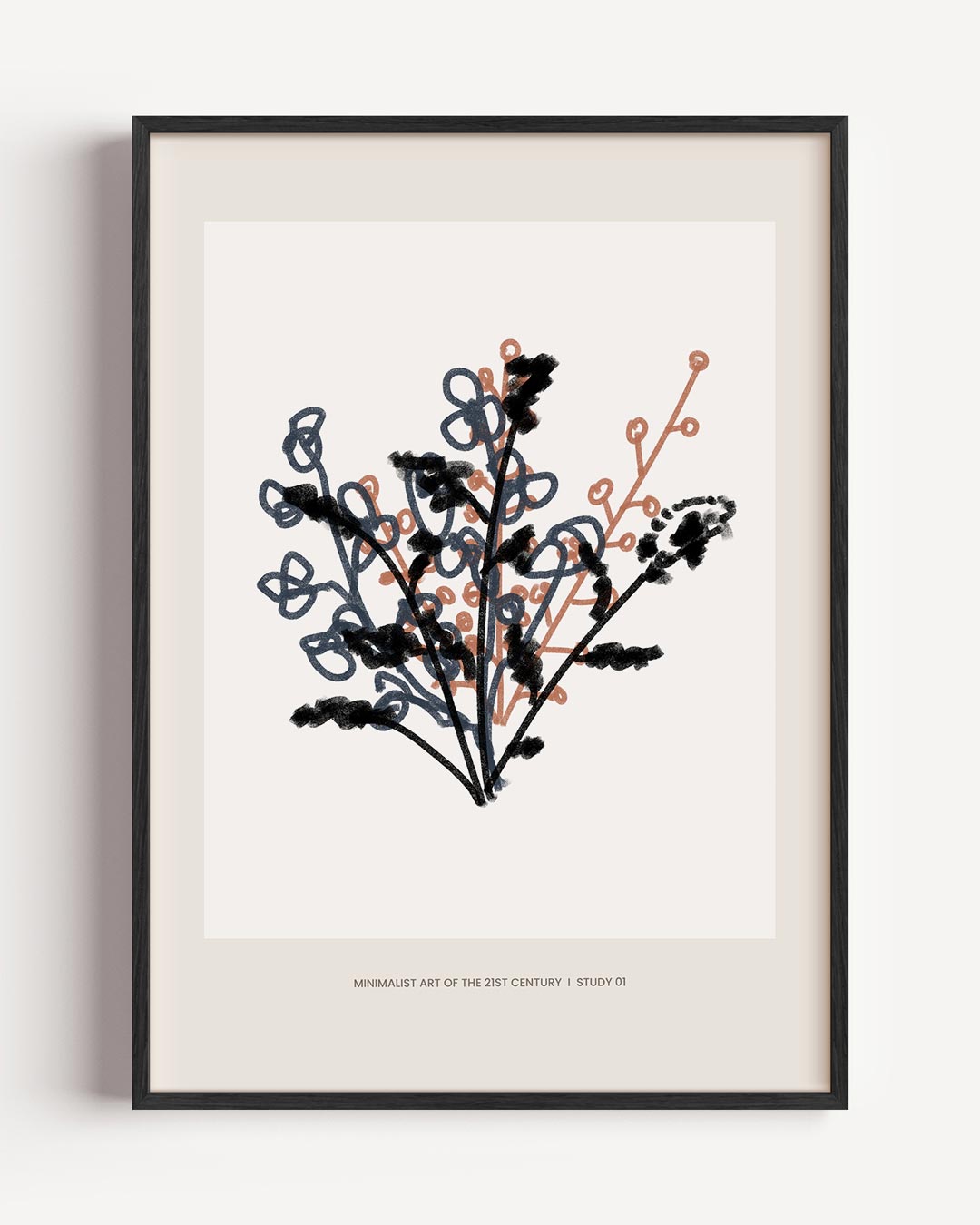 Moderne Minimalistische Bloemenposter-WallArtistic