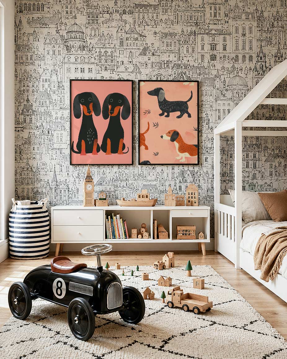 Honden in kleur Posterset