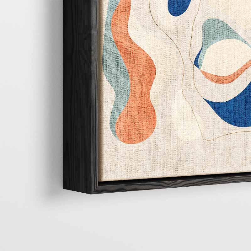 Kleurrijke Golven van Abstractie Kunstwerk-canvas-dibond-plexiglas-wanddecoratie-WallArtistic