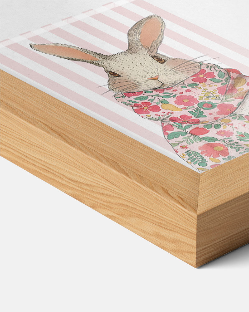 Bloemenkonijn Poster-WallArtistic