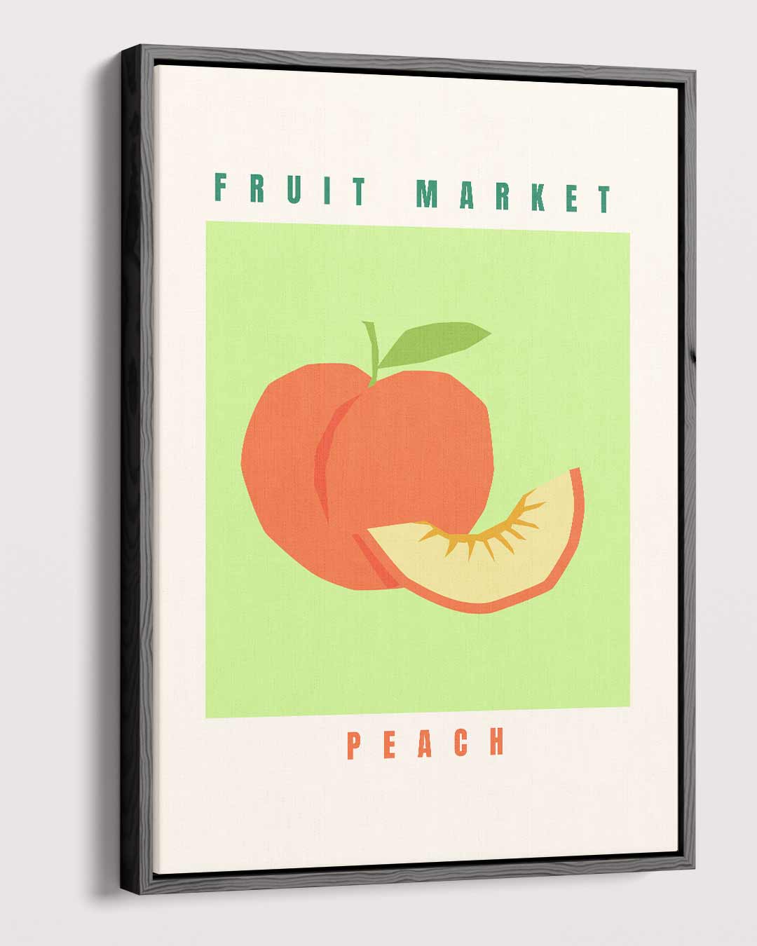 Fruit Market Perzik Poster Kunstwerk-canvas-dibond-plexiglas-wanddecoratie-WallArtistic