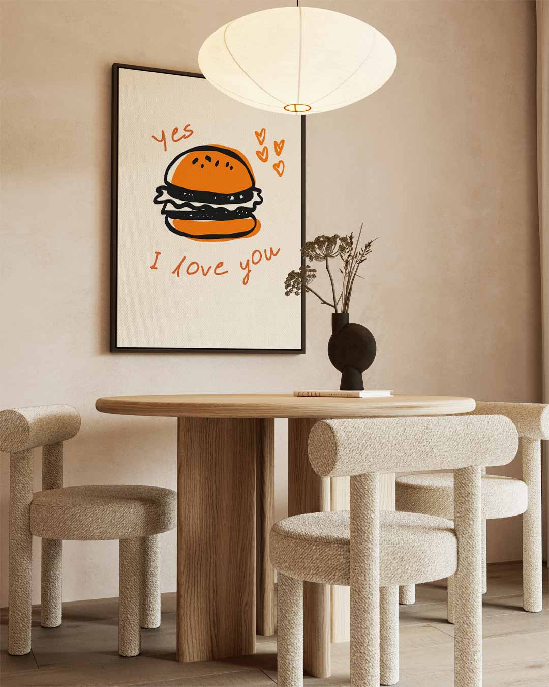 Burger Liefde Poster Kunstwerk-canvas-dibond-plexiglas-wanddecoratie-WallArtistic
