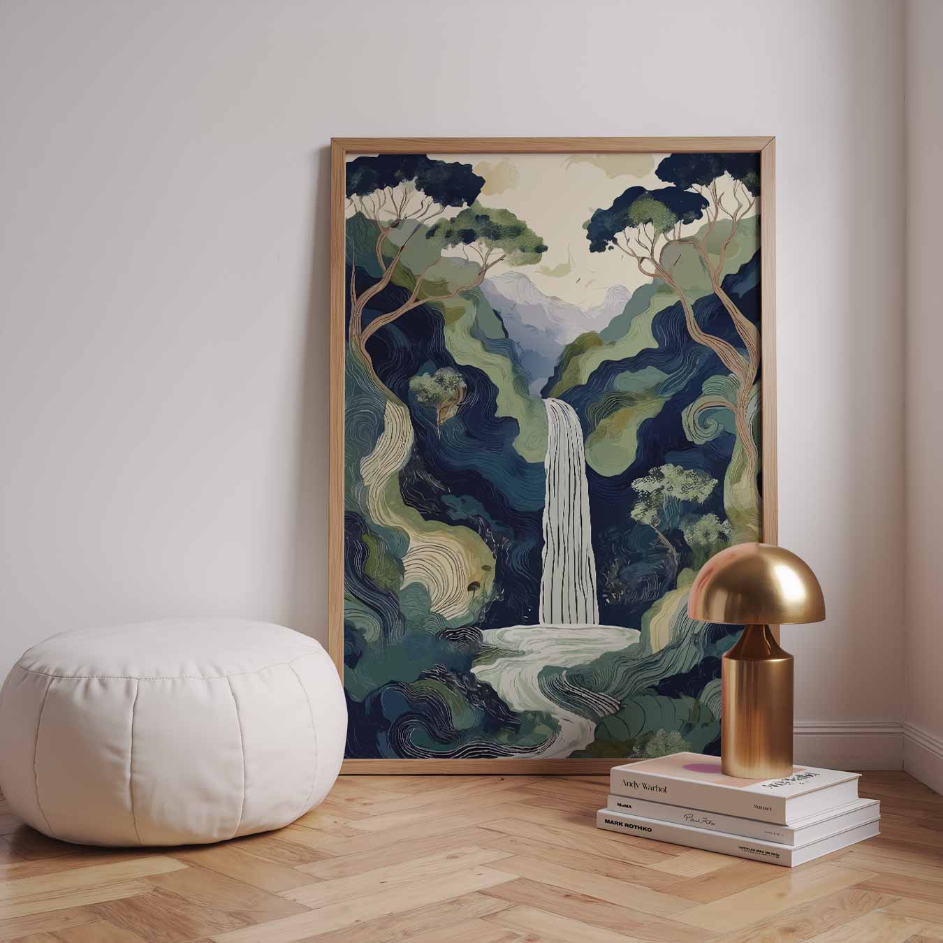 Dromerige Watervallandschap Poster