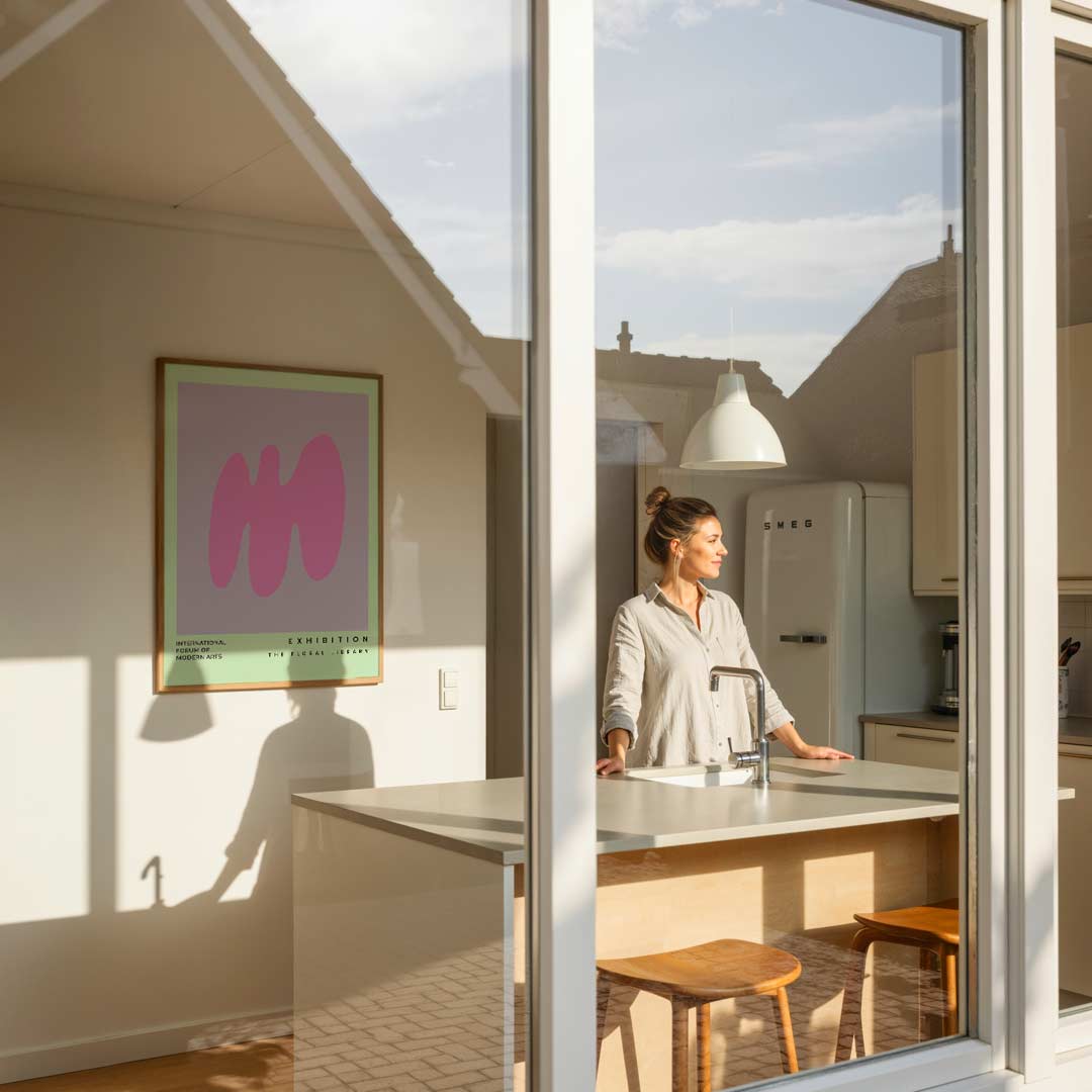 Modern Art Pink Vibes Poster-WallArtistic