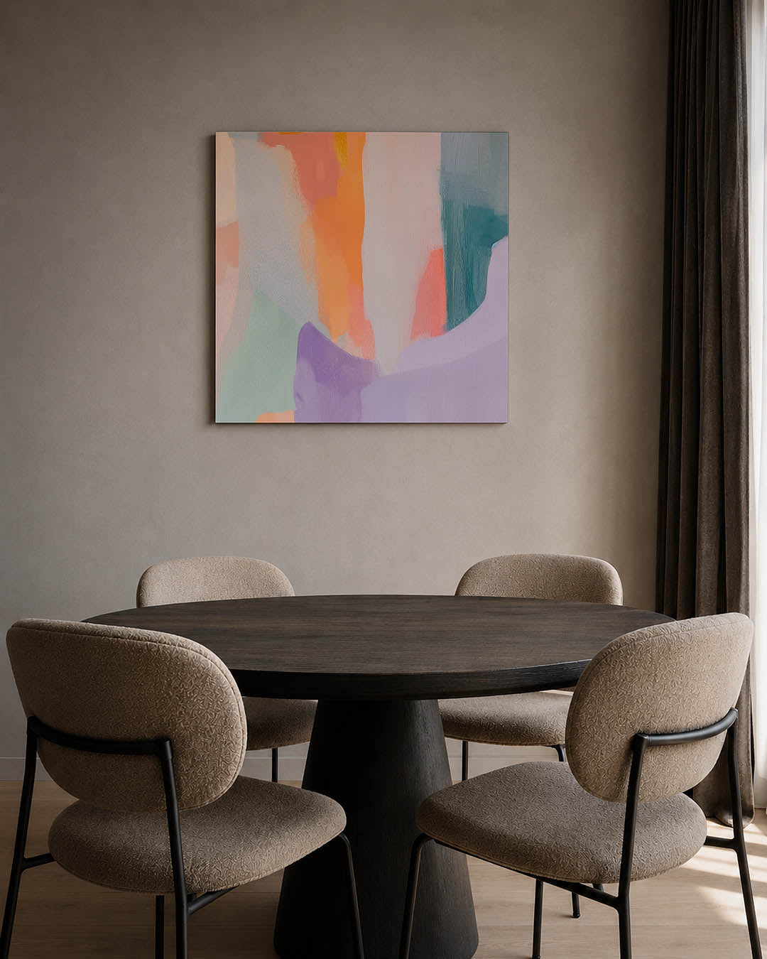 Kleurrijke vormen Kunstwerk