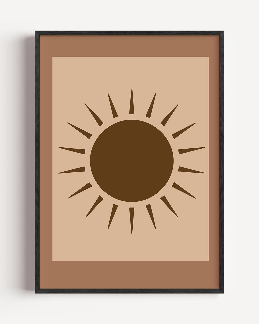 Zonnige Minimalistische Poster-WallArtistic