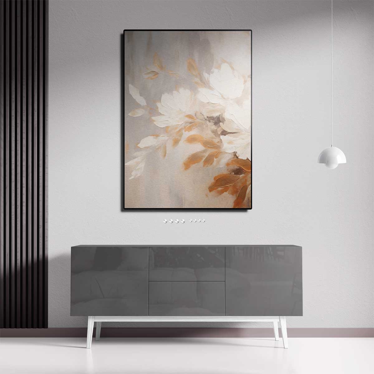 Bloemrijke Subtiliteit Kunstwerk-canvas-dibond-plexiglas-wanddecoratie-WallArtistic