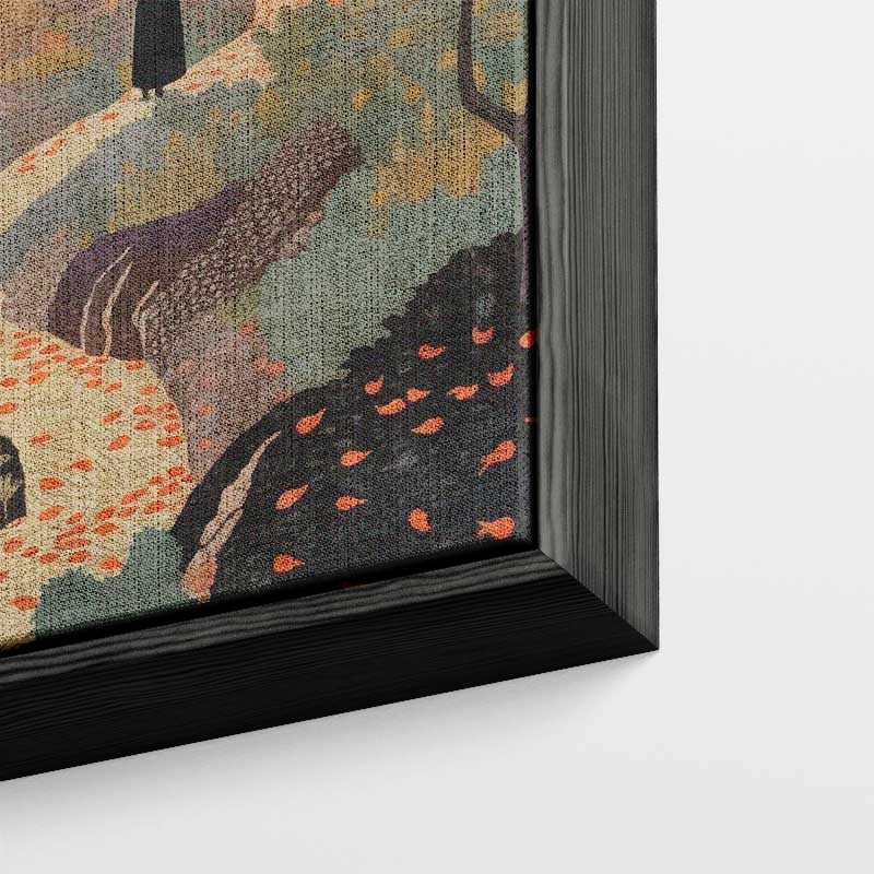 Herfstlandschap met Villa Kunstwerk-canvas-dibond-plexiglas-wanddecoratie-WallArtistic