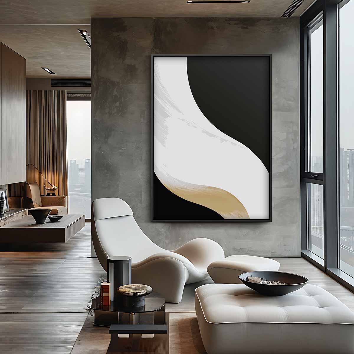 Stroming van Stilte Kunstwerk-canvas-dibond-plexiglas-wanddecoratie-WallArtistic