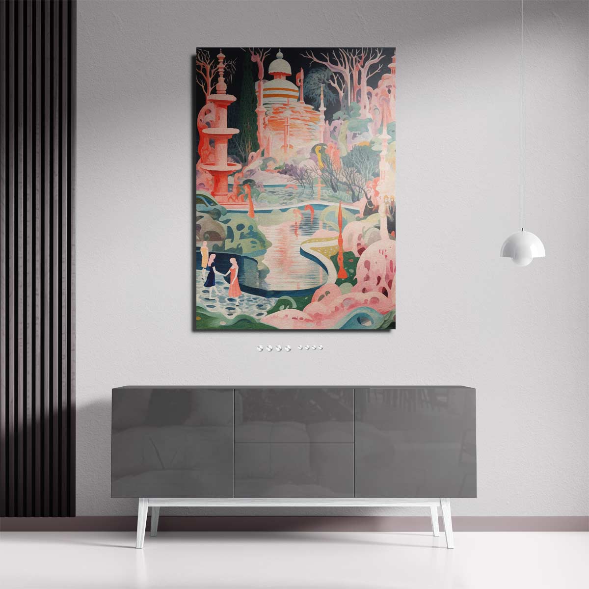 Magische Droomwereld Kunstwerk-canvas-dibond-plexiglas-wanddecoratie-WallArtistic