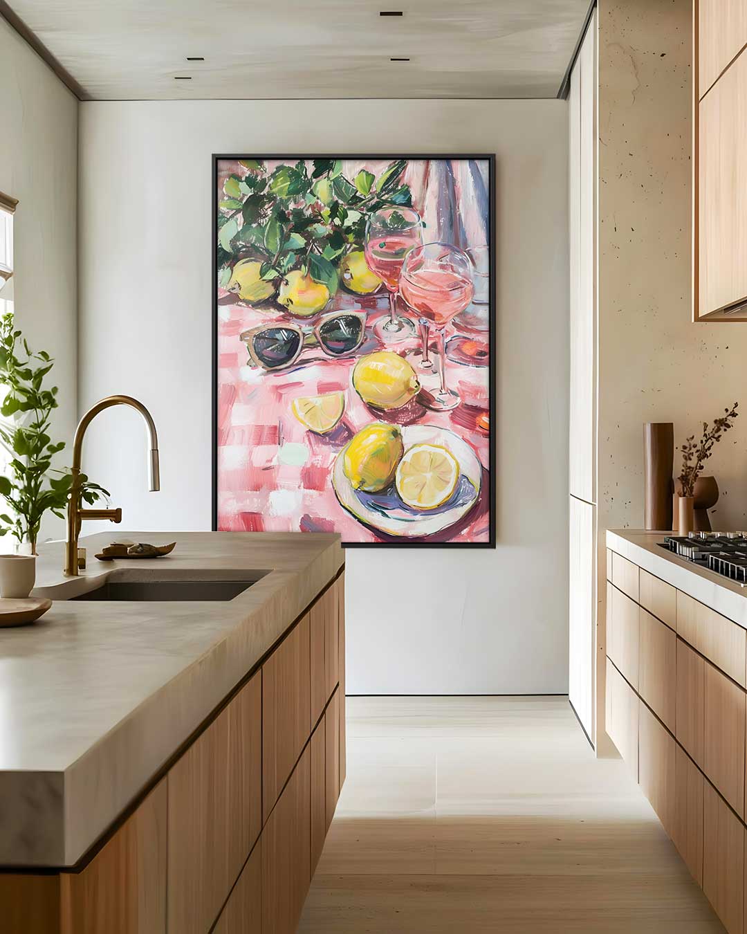 Zomerse Picknick Tafereel Kunstwerk-canvas-dibond-plexiglas-wanddecoratie-WallArtistic