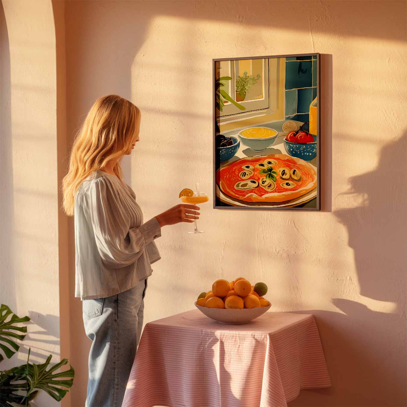 Keukenplezier in de Italiaans Stijl Poster-WallArtistic