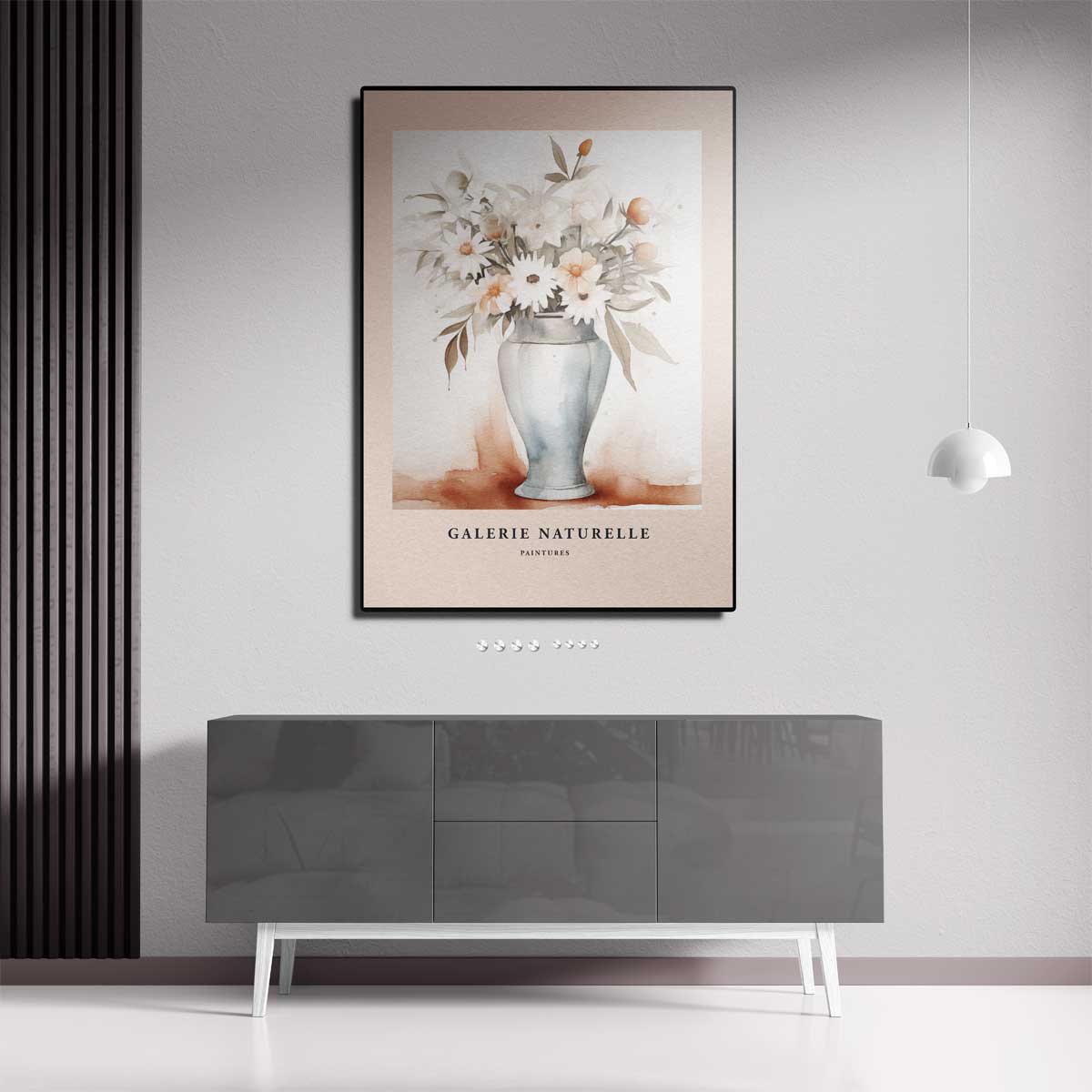 Bloemenpracht in Aquarel Kunstwerk-canvas-dibond-plexiglas-wanddecoratie-WallArtistic