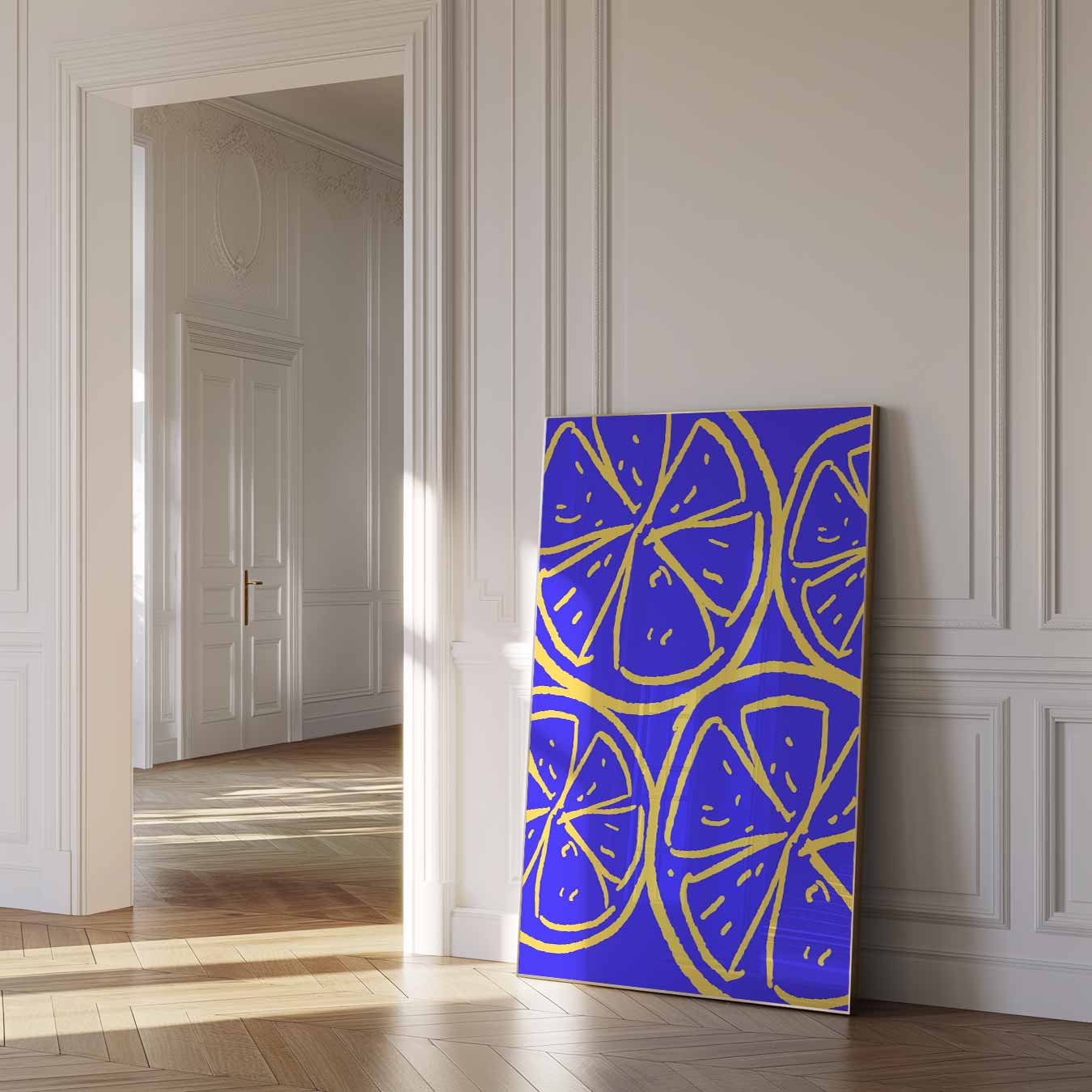 Zomerse Citroen Vibes Poster-WallArtistic