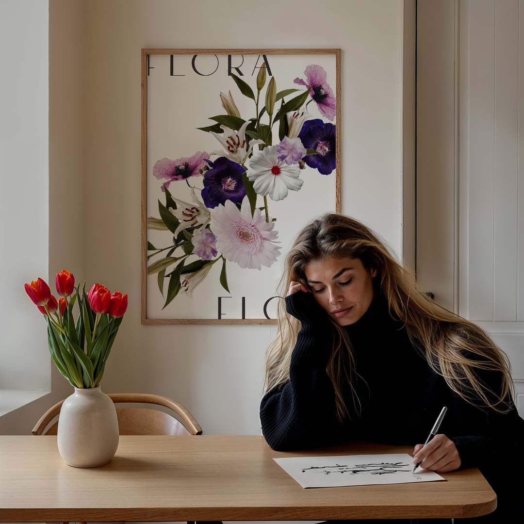 Flora Bloemenposter-WallArtistic