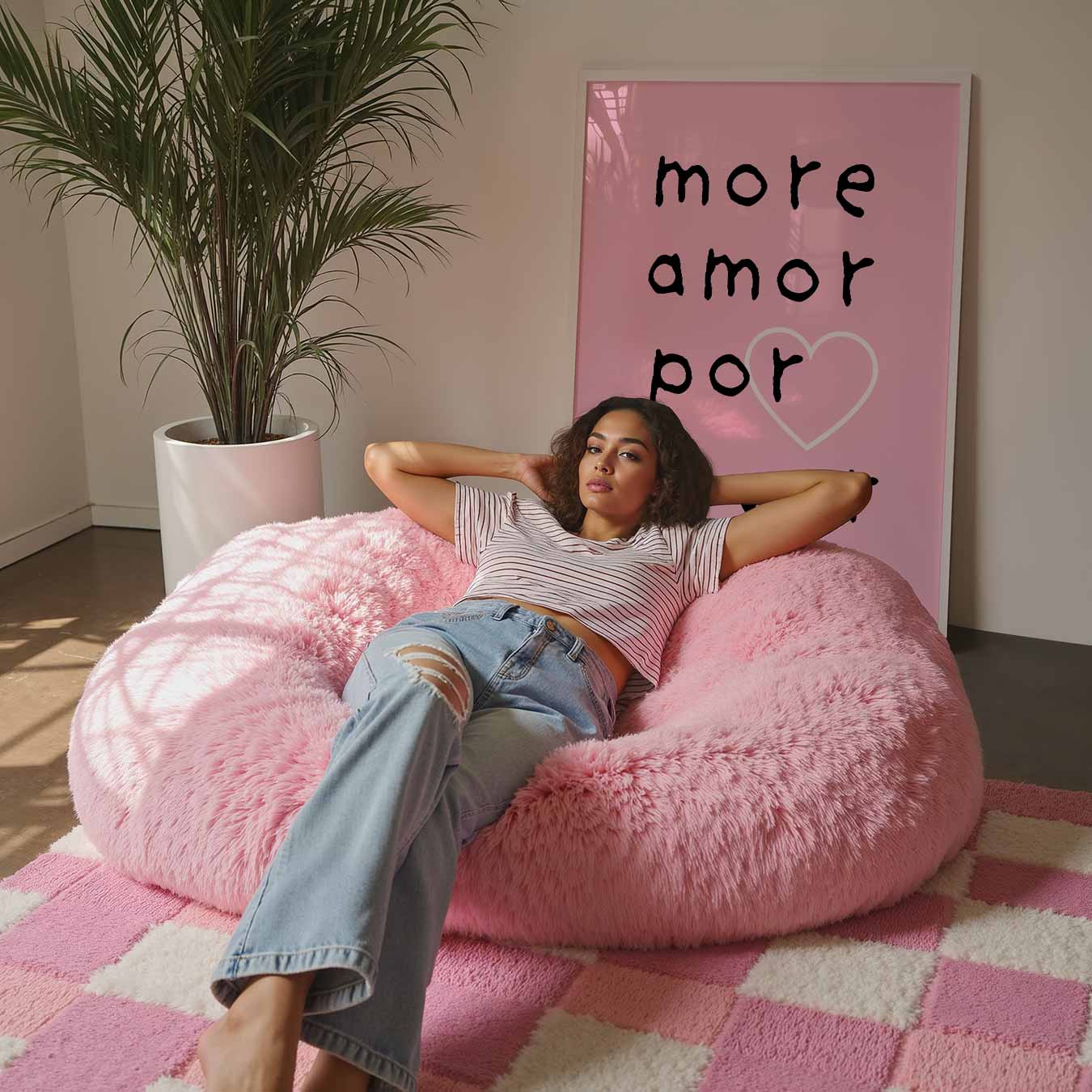 Liefdevolle Roze Inspiratieposter