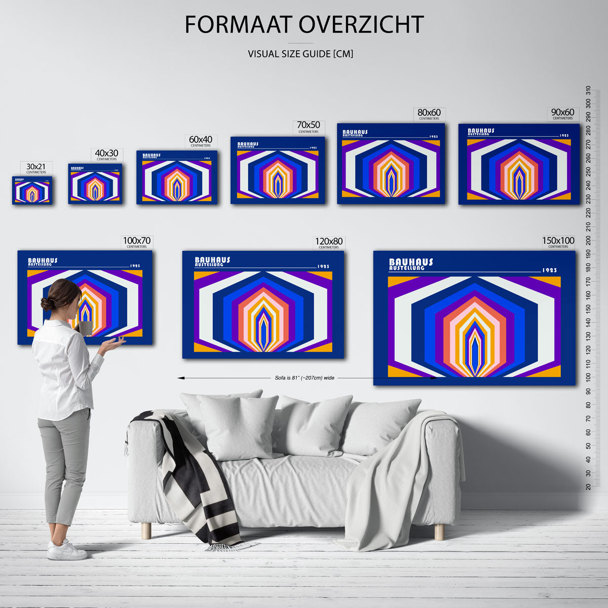 Kleurrijke vormen Poster