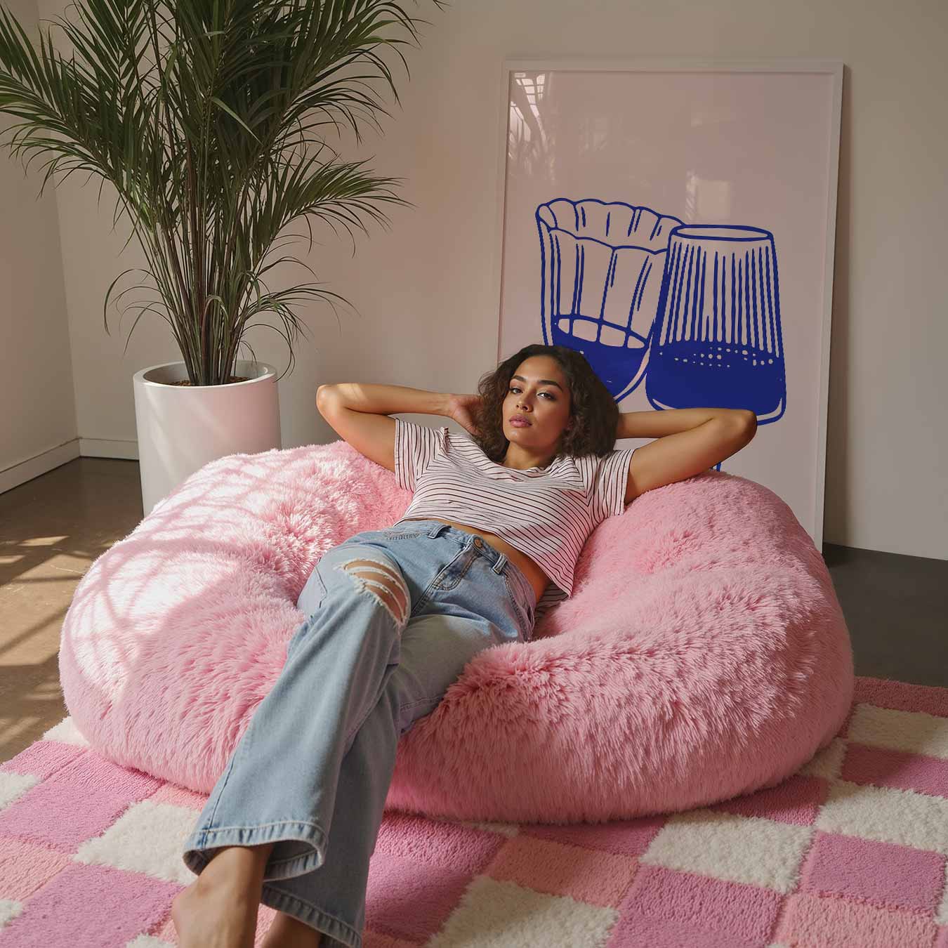 Stijlvolle Glasillustratie Poster-WallArtistic